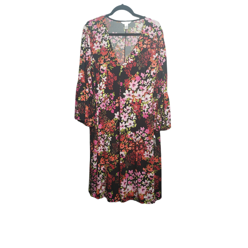 New with tags London Times Woman Floral V-neck dress Size 3x